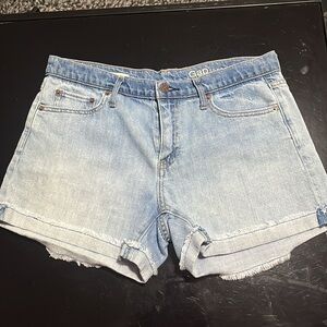 GAP Women's Faded Blue Jean Shorts